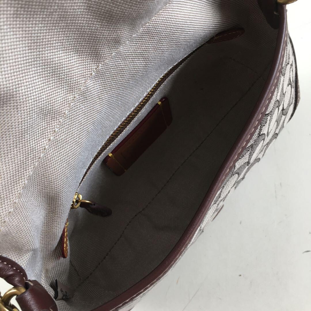 Coach Soho Shoulder Bag – Signature Jacquard CJ814 🤎👜