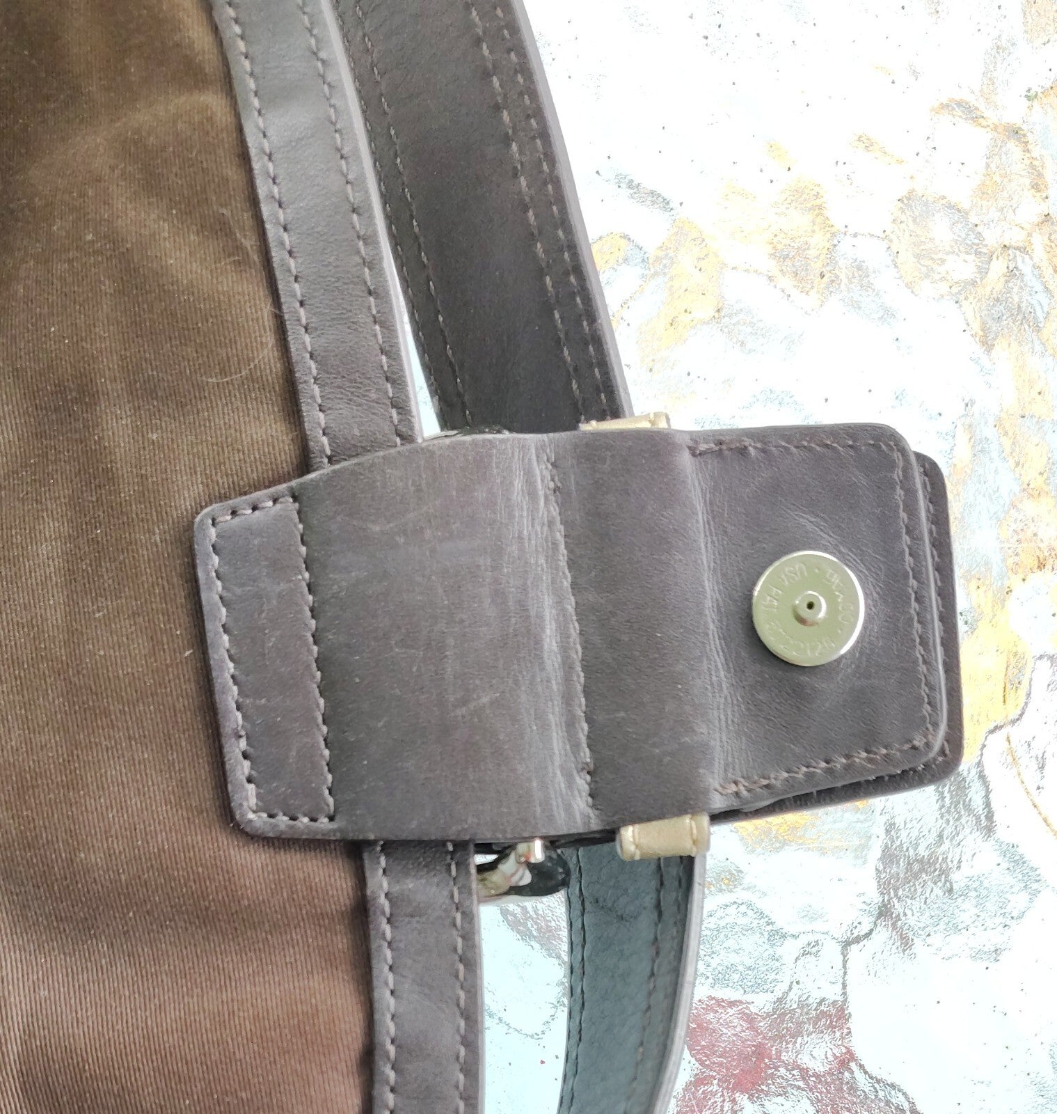 Vintage Coach Patchwork Soho Bag – Signature C + Gold Lame ✨