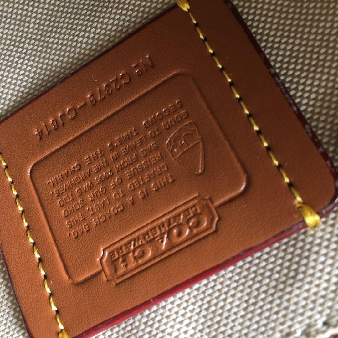 Coach Soho Shoulder Bag – Signature Jacquard CJ814 🤎👜