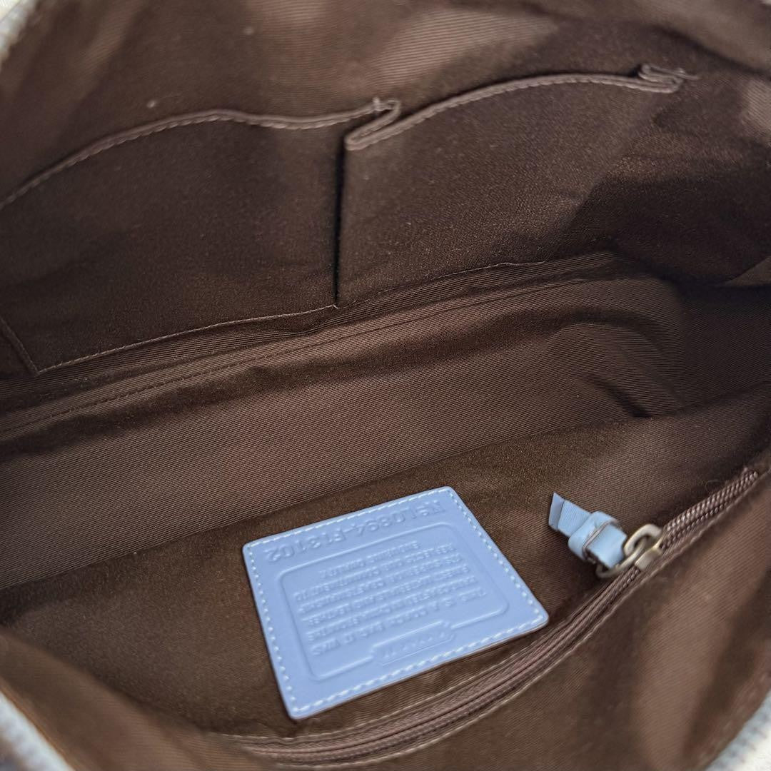 Coach Legacy 65th Anniversary Shoulder Bag – Beige x Light Blue