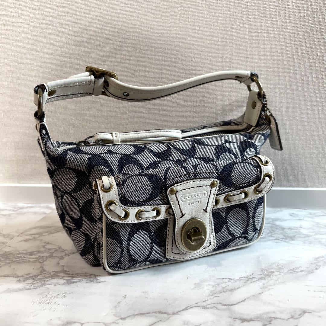 Vintage COACH Signature Legacy Bag – Indigo Denim
