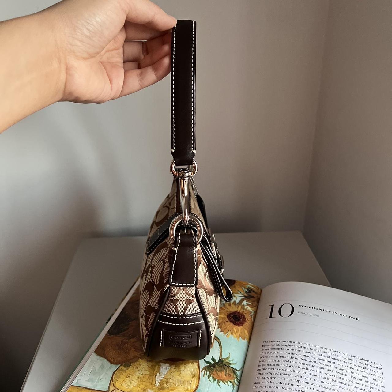 Coach Signature Demi Pouch - Dark Brown/Khaki