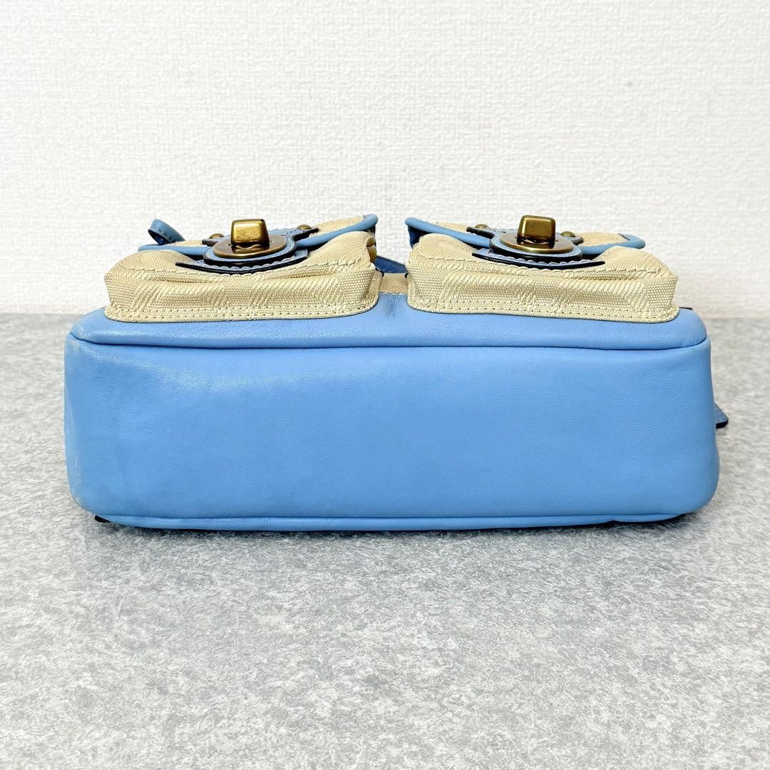 Coach Legacy 65th Anniversary Shoulder Bag – Beige x Light Blue