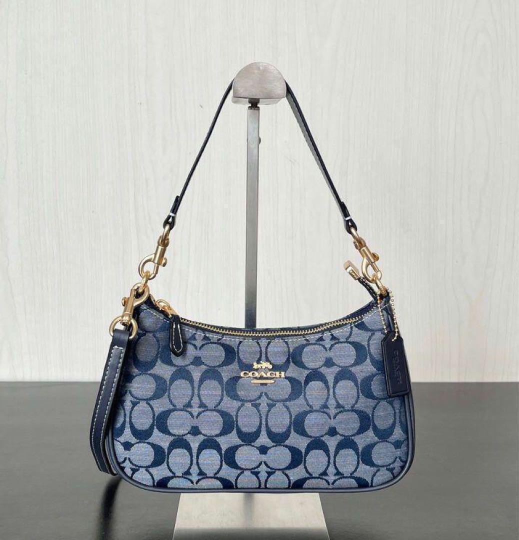 Coach CH139 Shoulder Bag – Smooth Blue Leather 💙