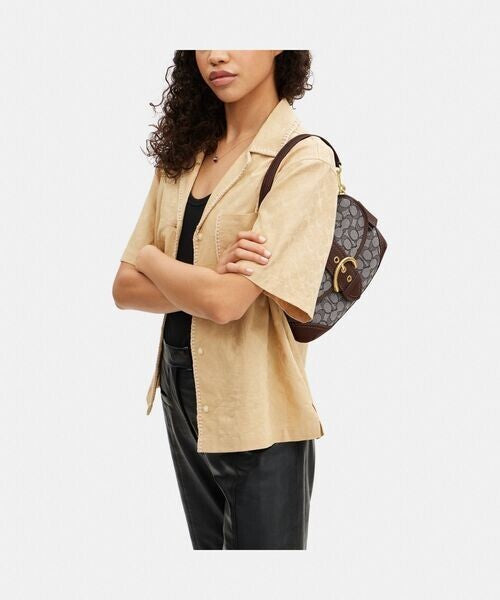 Coach Soho Shoulder Bag – Signature Jacquard CJ814 🤎👜