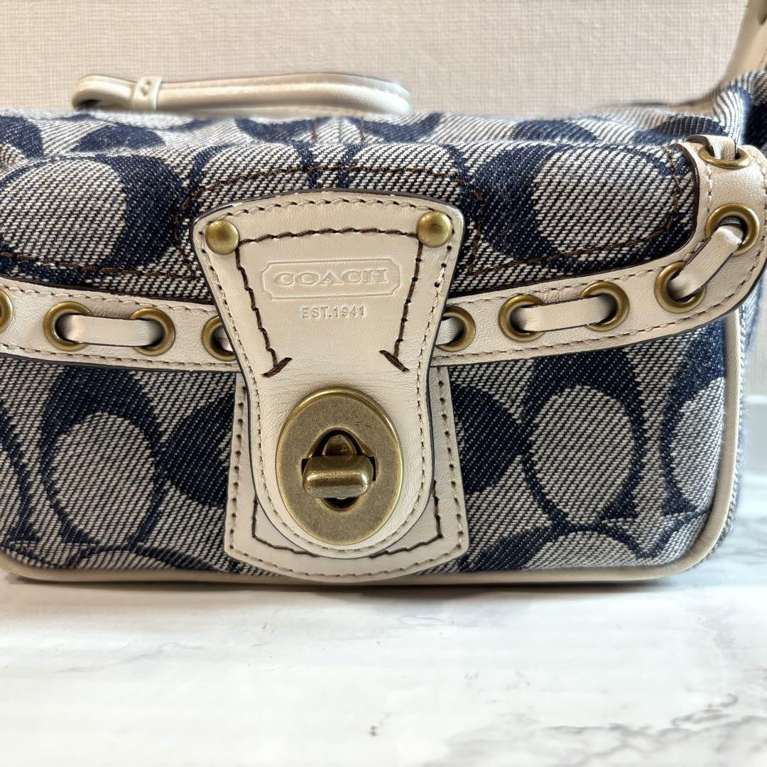 Vintage COACH Signature Legacy Bag – Indigo Denim