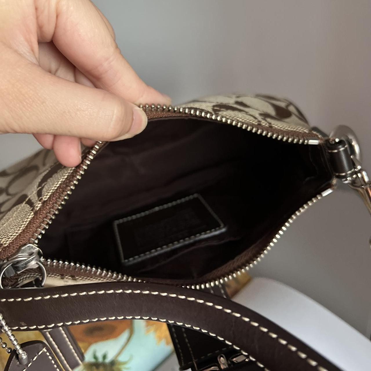 Coach Signature Demi Pouch - Dark Brown/Khaki