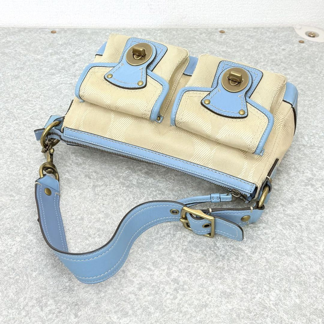Coach Legacy 65th Anniversary Shoulder Bag – Beige x Light Blue