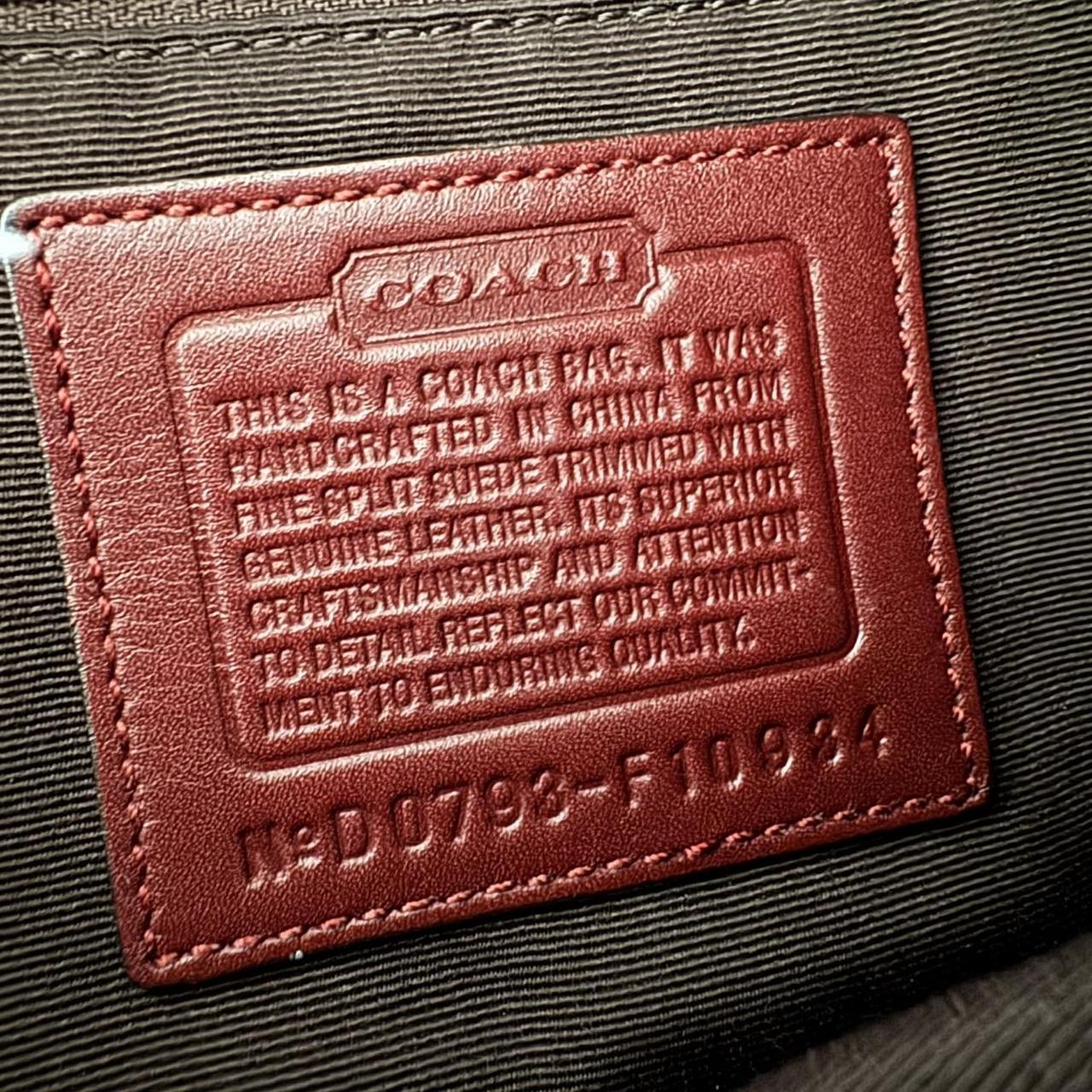 Rare Vintage Y2K Coach Burgundy Suede Hobo Bag