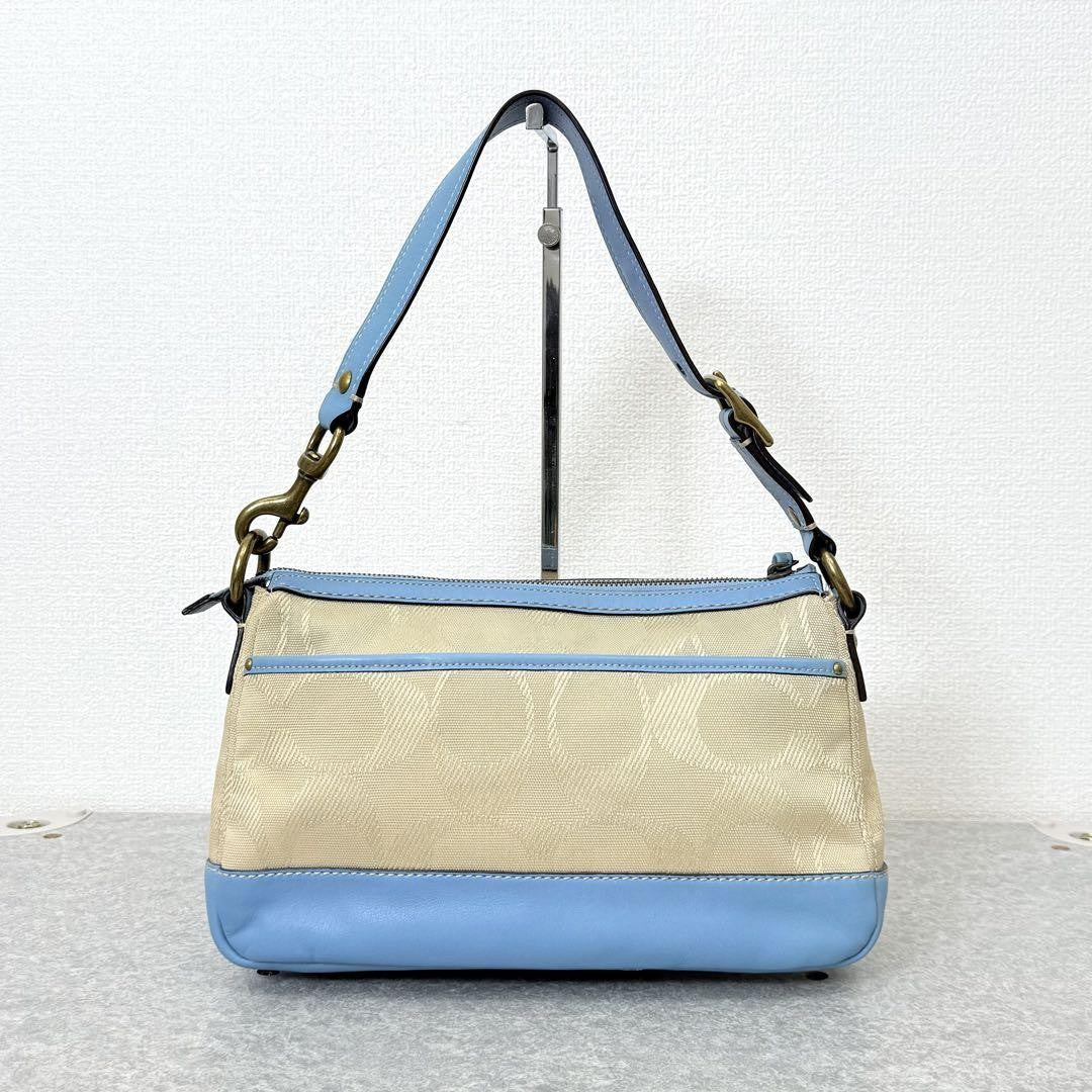 Coach Legacy 65th Anniversary Shoulder Bag – Beige x Light Blue