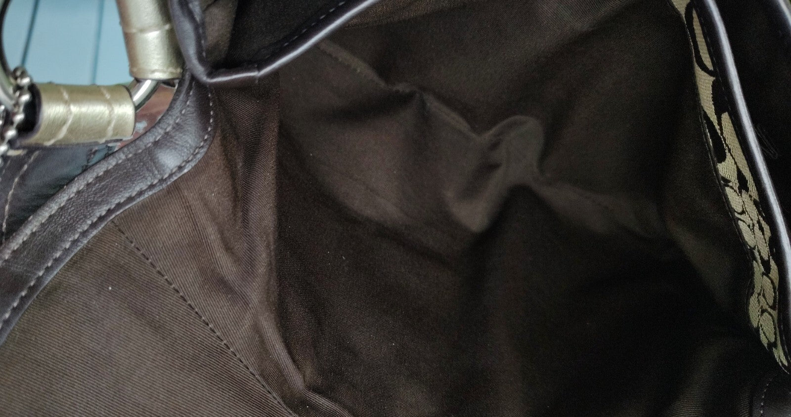 Vintage Coach Patchwork Soho Bag – Signature C + Gold Lame ✨