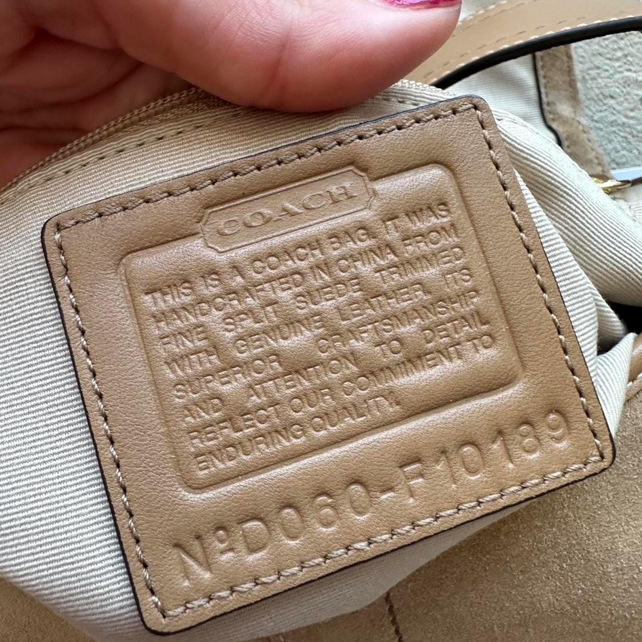 Vintage Y2K Coach Tan Suede Mini Soho Shoulder Bag 👜✨