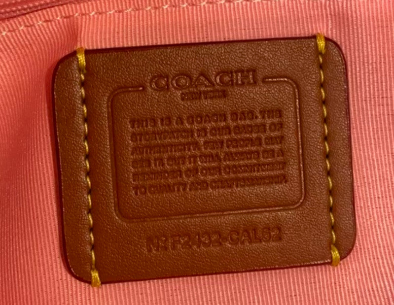 Coach Teri Hobo Bag – Powder Pink Canvas & Leather 🌸