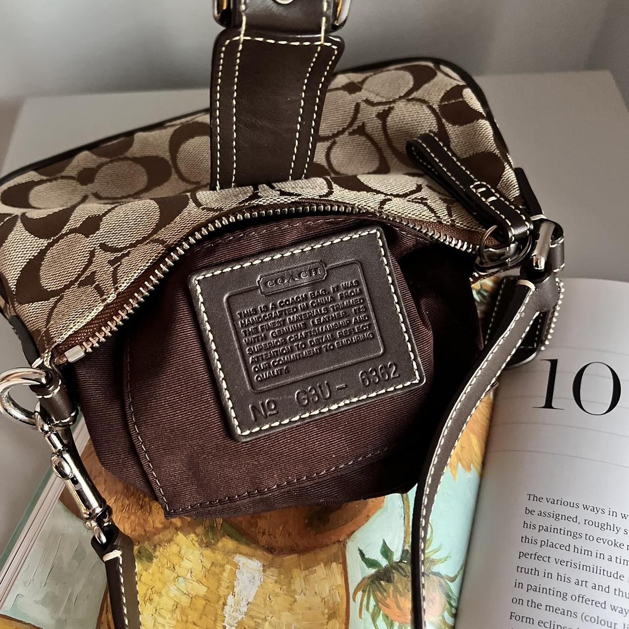 Coach Signature Demi Pouch - Dark Brown/Khaki