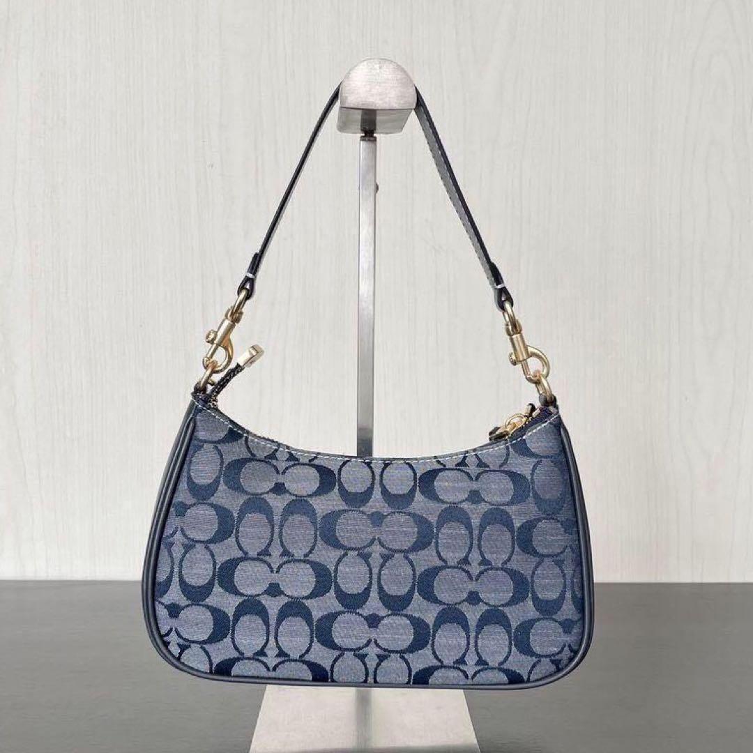 Coach CH139 Shoulder Bag – Smooth Blue Leather 💙