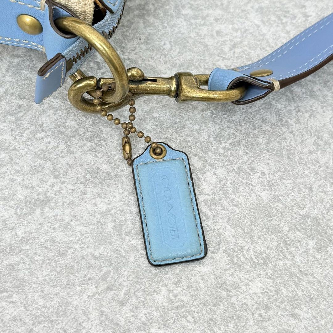 Coach Legacy 65th Anniversary Shoulder Bag – Beige x Light Blue