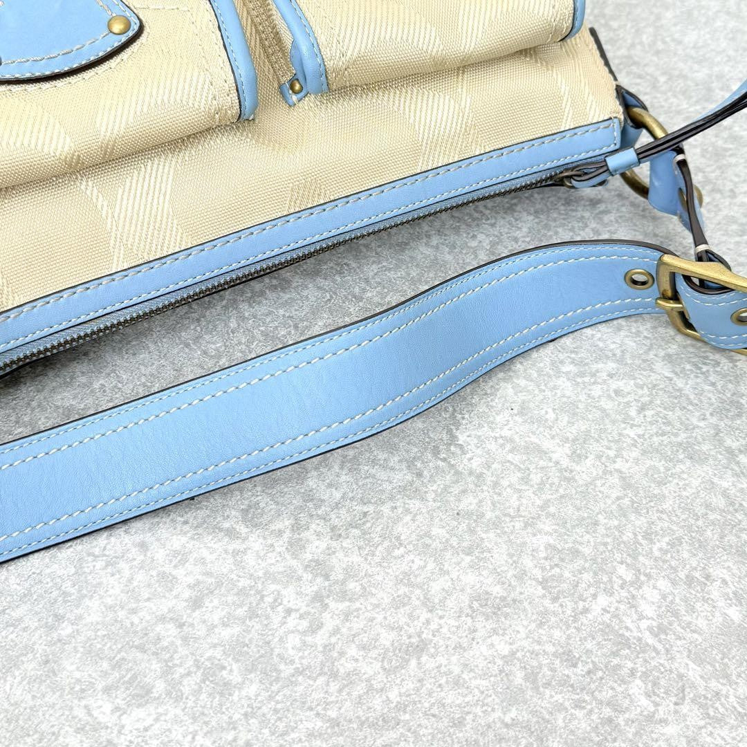 Coach Legacy 65th Anniversary Shoulder Bag – Beige x Light Blue