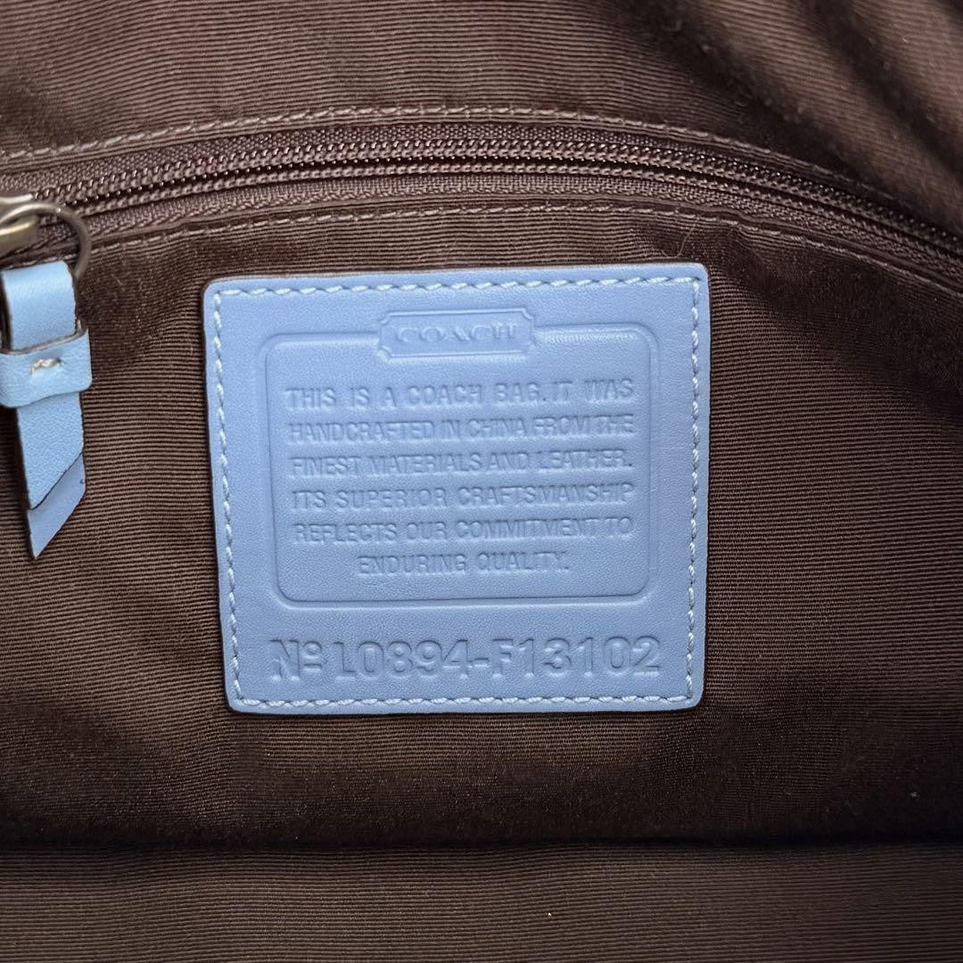 Coach Legacy 65th Anniversary Shoulder Bag – Beige x Light Blue